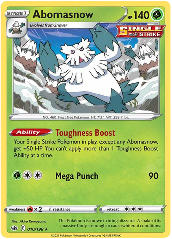 Abomasnow (010/198) [Sword & Shield: Chilling Reign] Reverse Holofoil