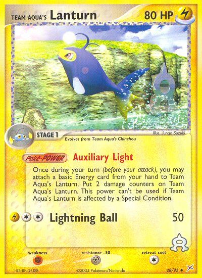 Team Aqua's Lanturn (28/95) [EX: Team Magma vs Team Aqua] Reverse Holofoil