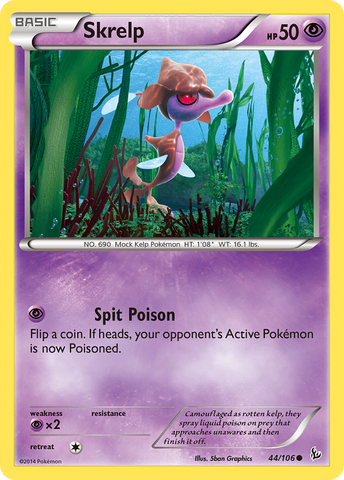 Skrelp (44/106) [XY: Flashfire] Reverse Holofoil
