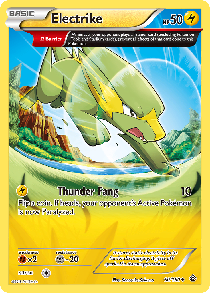 Electrike (60/160) [XY: Primal Clash] Reverse Holofoil