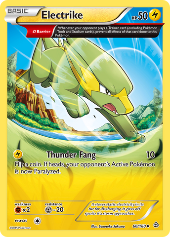 Electrike (60/160) [XY: Primal Clash] Reverse Holofoil