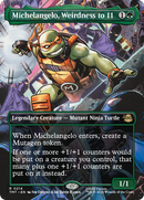 Michelangelo, Weirdness to 11 (Borderless) [Teenage Mutant Ninja Turtles] Foil