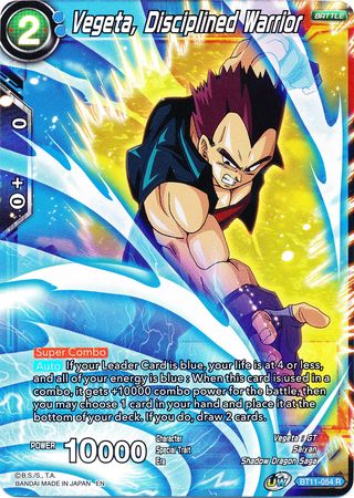 Vegeta, Disciplined Warrior (BT11-054) [Vermilion Bloodline 2nd Edition] Parallel Foil