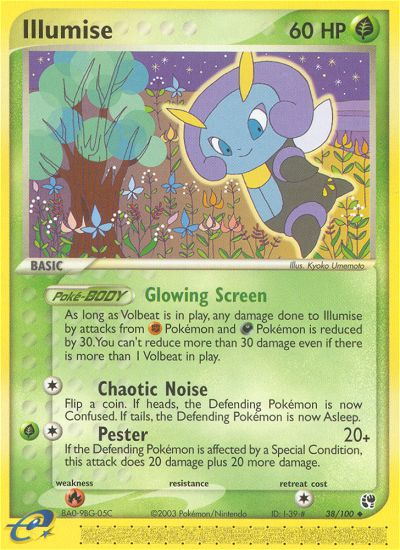Illumise (38/100) [EX: Sandstorm] Reverse Holofoil
