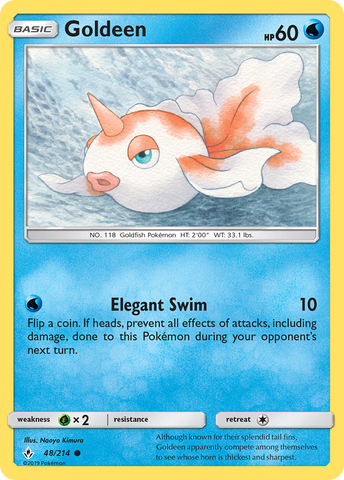 Goldeen (48/214) [Sun & Moon: Unbroken Bonds] Reverse Holofoil