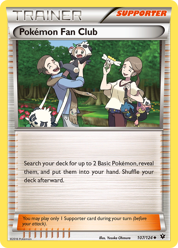 Pokemon Fan Club (107/124) [XY: Fates Collide] Reverse Holofoil