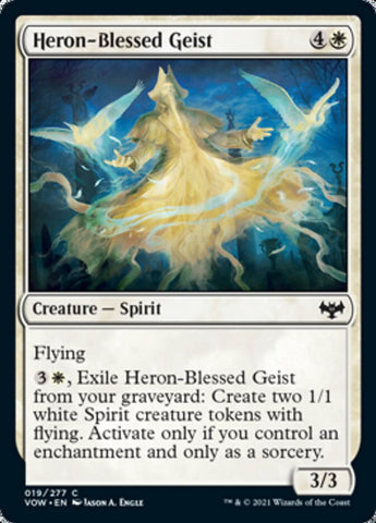 Heron-Blessed Geist [Innistrad: Crimson Vow] Foil