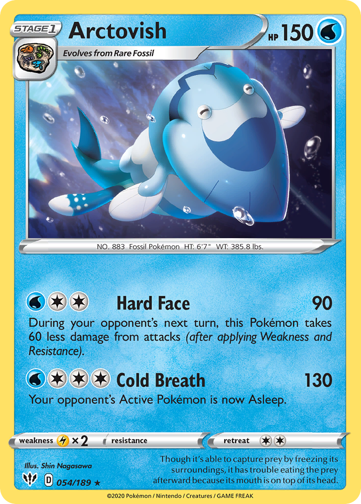 Arctovish (054/189) [Sword & Shield: Darkness Ablaze] Reverse Holofoil