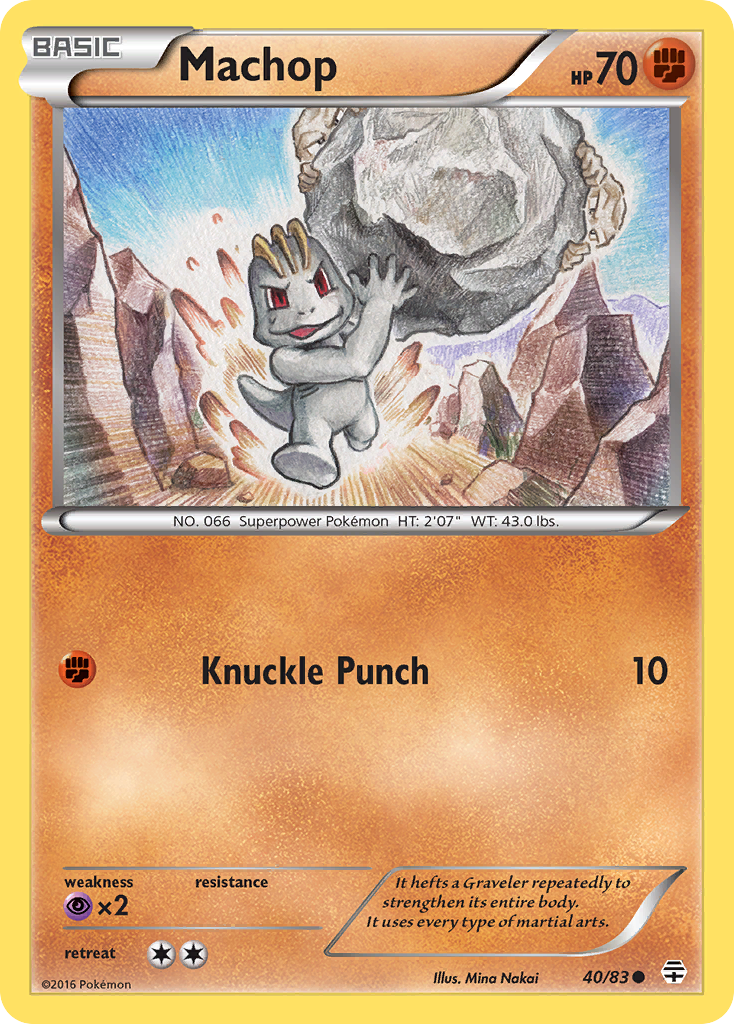 Machop (40/83) [XY: Generations] Reverse Holofoil