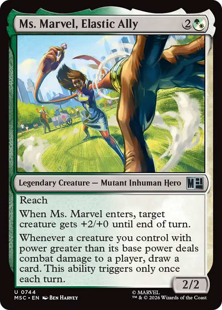 Ms. Marvel, Elastic Ally [Marvel Super Heroes] Foil