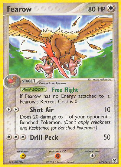 Fearow (24/112) [EX: FireRed & LeafGreen] Reverse Holofoil