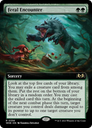 Feral Encounter (Extended Art) [Wilds of Eldraine] Foil