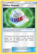 Choice Helmet (169/214) [Sun & Moon: Lost Thunder] Reverse Holofoil
