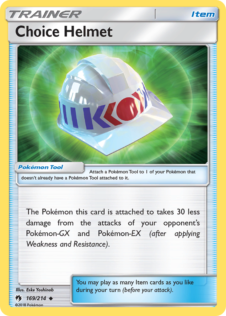 Choice Helmet (169/214) [Sun & Moon: Lost Thunder] Reverse Holofoil