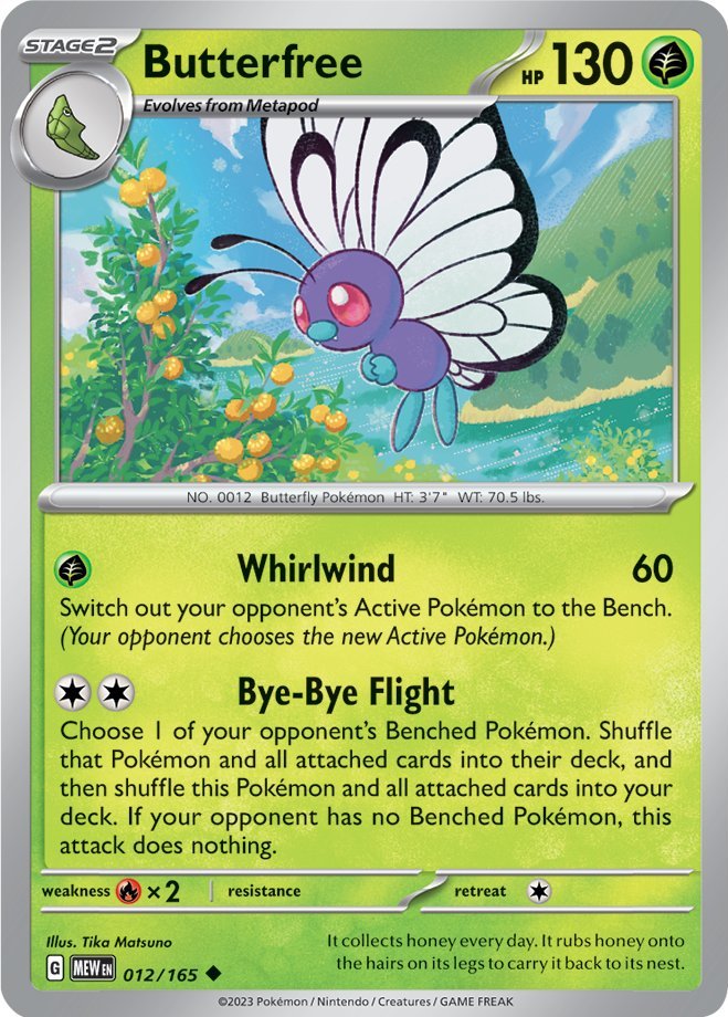 Butterfree (012/165) [Scarlet & Violet 151] Reverse Holofoil
