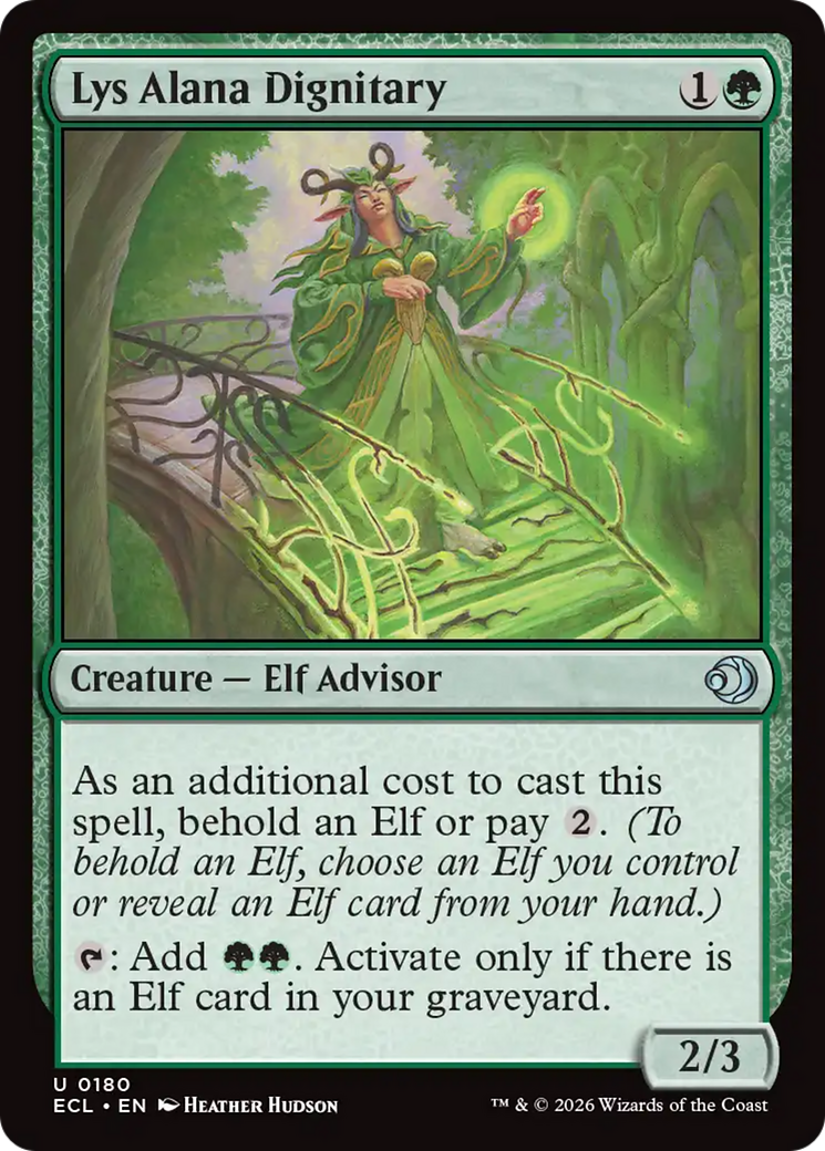 Lys Alana Dignitary [Lorwyn Eclipsed] Foil