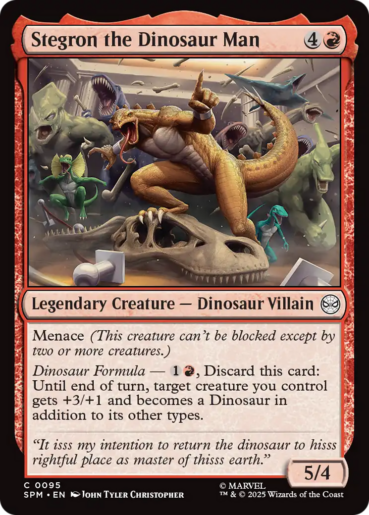 Stegron the Dinosaur Man [Marvel's Spider-Man] Foil