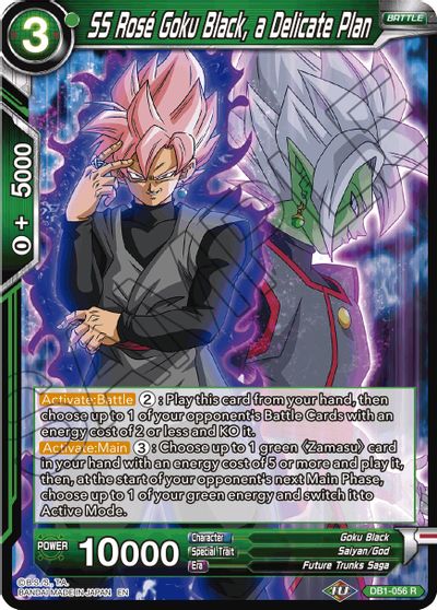 SS Rose Goku Black, a Delicate Plan (Reprint) (DB1-056) [Battle Evolution Booster] Parallel Foil