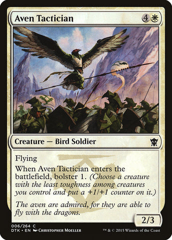 Aven Tactician [Dragons of Tarkir] Foil