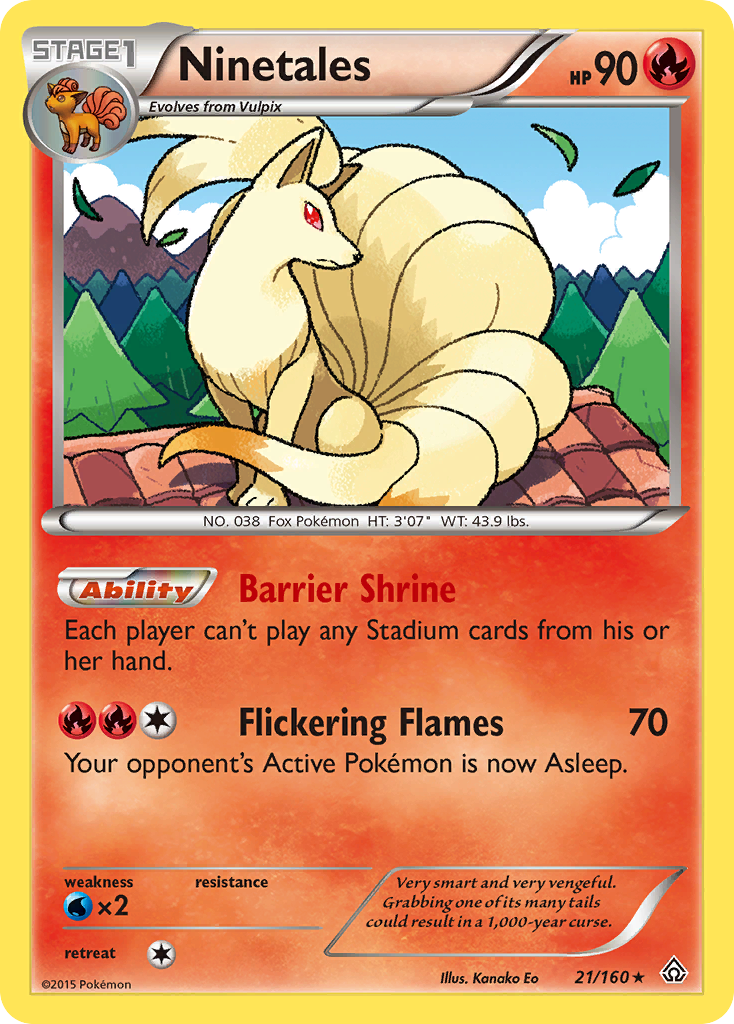 Ninetales (21/160) [XY: Primal Clash] Reverse Holofoil