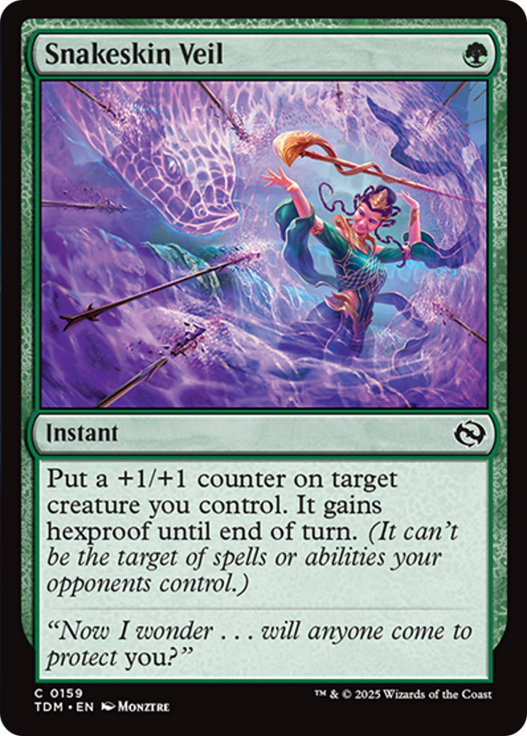 Snakeskin Veil [Tarkir: Dragonstorm] Foil