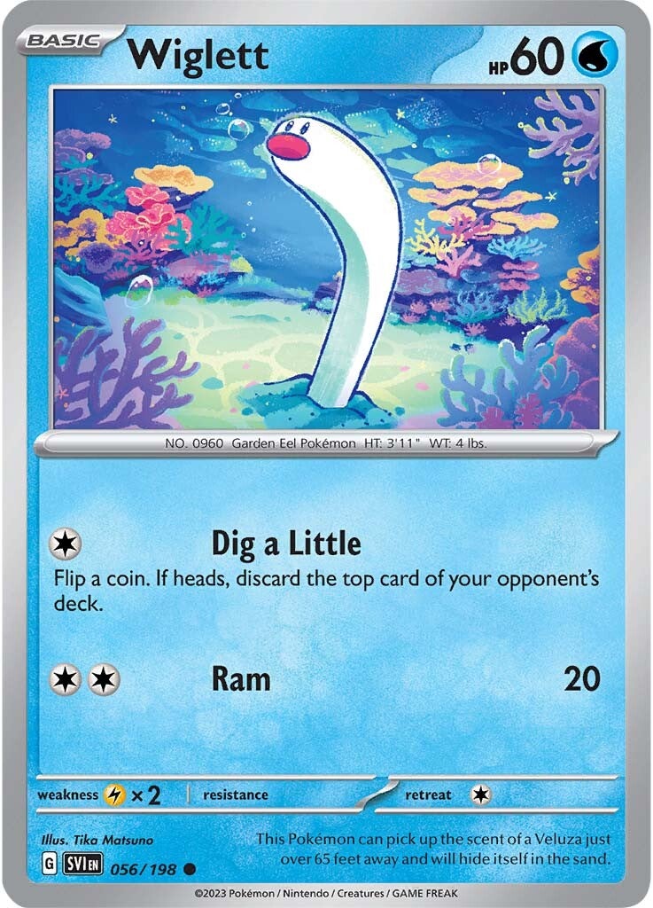 Wiglett (056/198) [Scarlet & Violet: Base Set] Reverse Holofoil