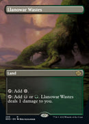 Llanowar Wastes (Borderless Alternate Art) [The Brothers' War] Foil