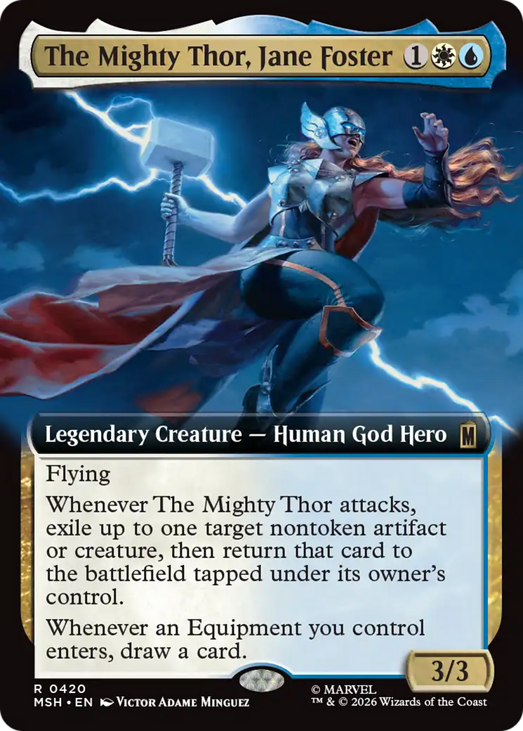 The Mighty Thor, Jane Foster (Extended Art) [Marvel Super Heroes] Foil