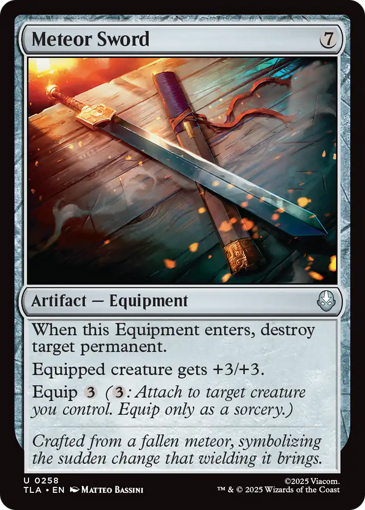 Meteor Sword [Avatar: The Last Airbender] Foil