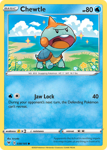 Chewtle (038/185) [Sword & Shield: Vivid Voltage] Reverse Holofoil