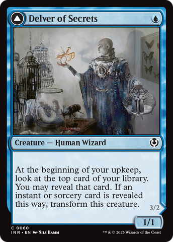 Delver of Secrets // Insectile Aberration [Innistrad Remastered] Foil