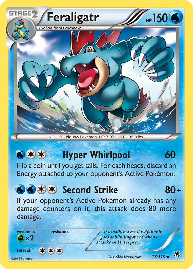 Feraligatr (17/119) [XY: Phantom Forces] Reverse Holofoil