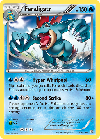 Feraligatr (17/119) [XY: Phantom Forces] Reverse Holofoil