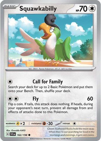 Squawkabilly (162/198) [Scarlet & Violet: Base Set] Reverse Holofoil