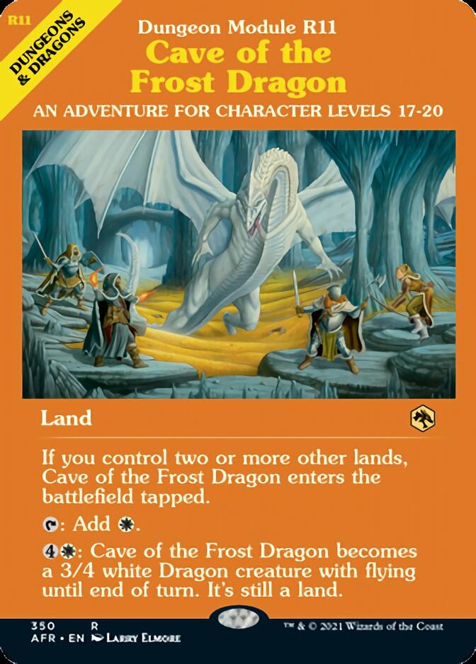 Cave of the Frost Dragon (Dungeon Module) [Dungeons & Dragons: Adventures in the Forgotten Realms] Foil
