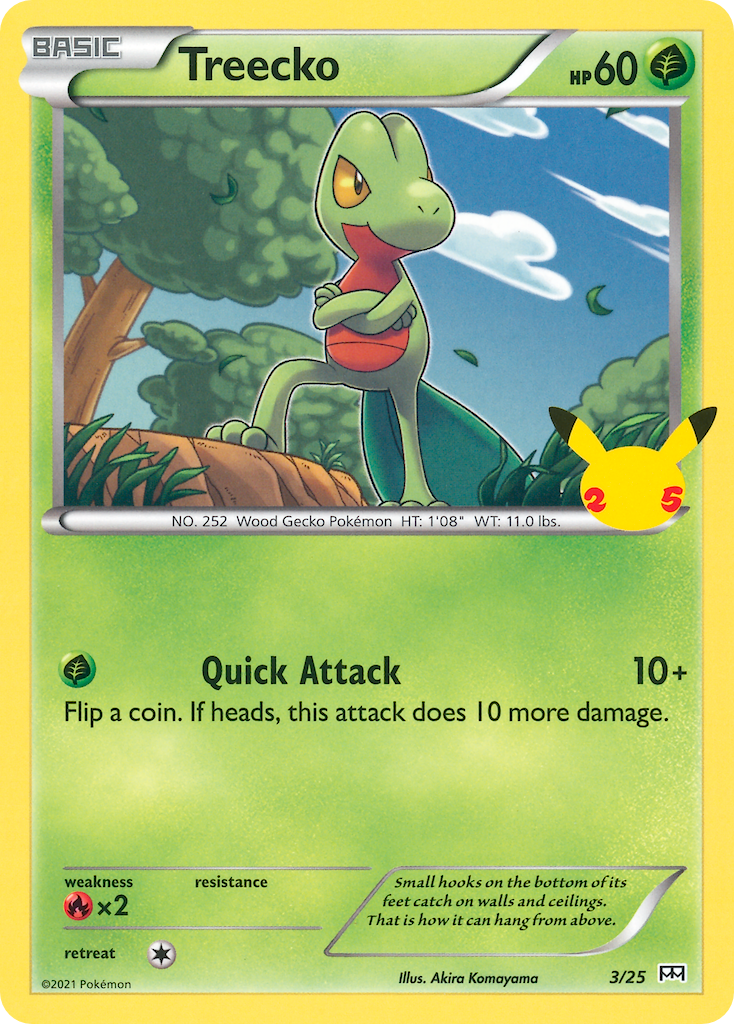 Treecko (3/25) [McDonald's 25th Anniversary] Holofoil