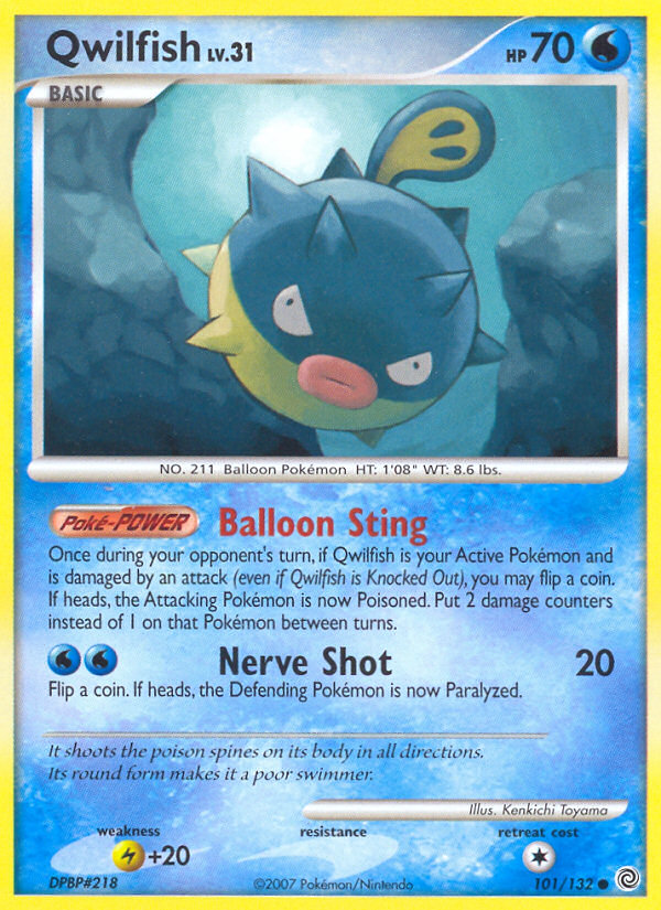 Qwilfish (101/132) [Diamond & Pearl: Secret Wonders] Reverse Holofoil