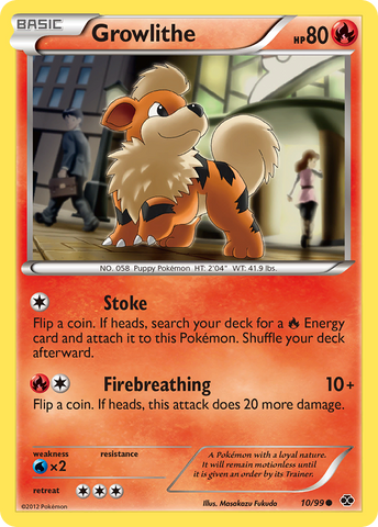 Growlithe (10/99) [Black & White: Next Destinies] Reverse Holofoil