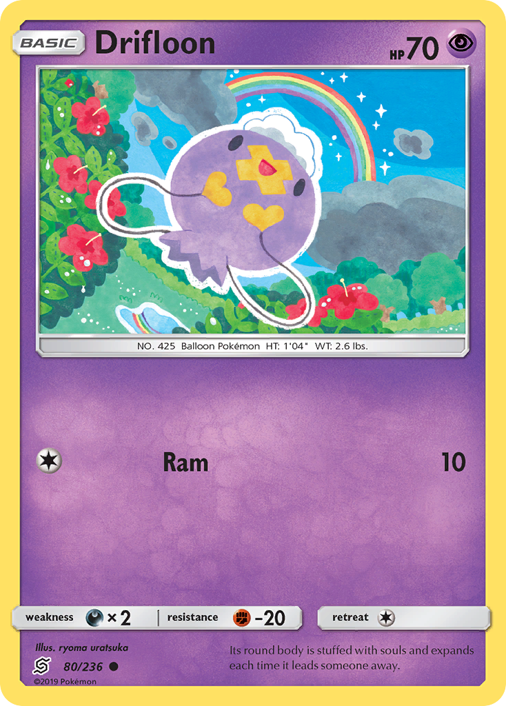 Drifloon (80/236) [Sun & Moon: Unified Minds] Reverse Holofoil