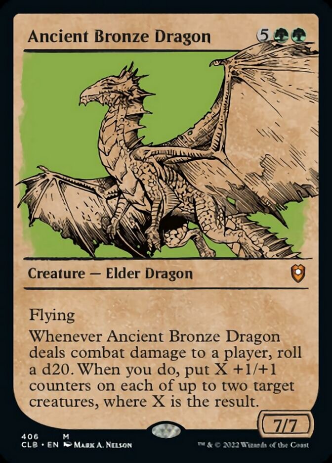 Ancient Bronze Dragon (Showcase) [Commander Legends: Battle for Baldur's Gate] Foil