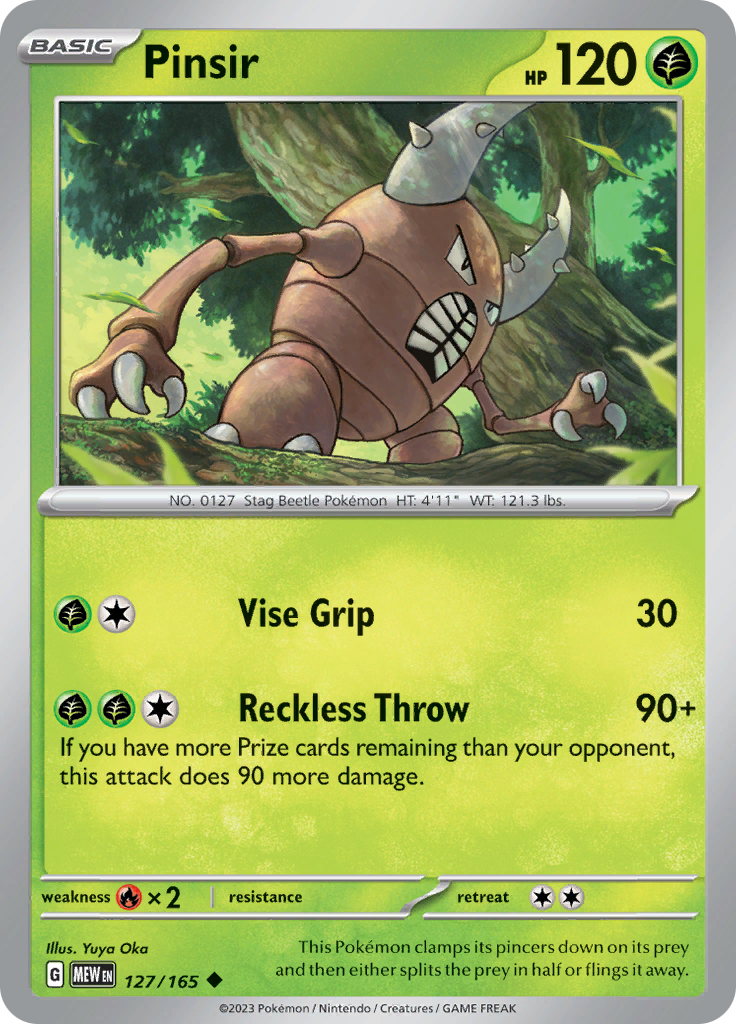 Pinsir (127/165) [Scarlet & Violet 151] Reverse Holofoil