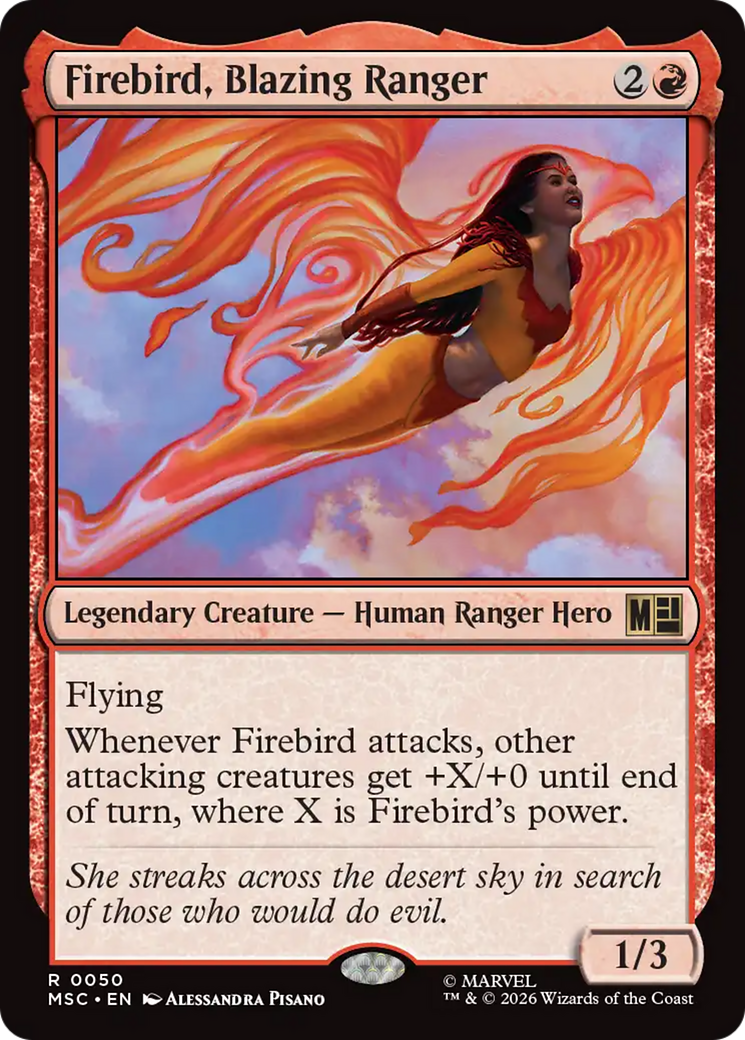 Firebird, Blazing Ranger [Marvel Super Heroes Commander] Foil