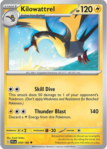 Kilowattrel (079/198) [Scarlet & Violet: Base Set] Reverse Holofoil