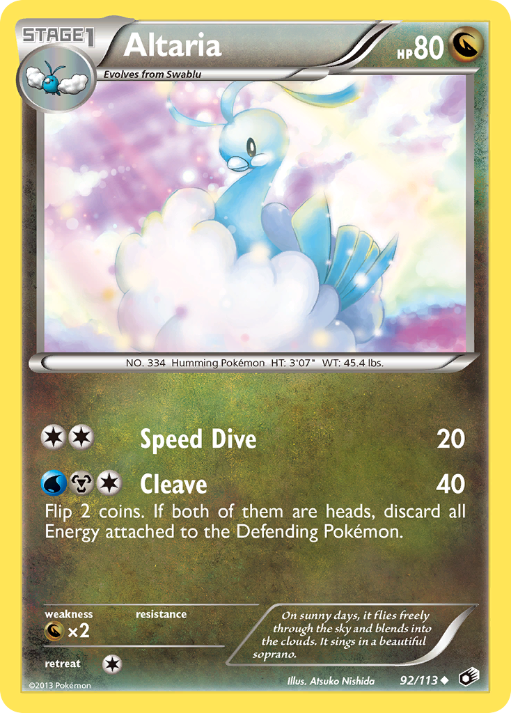 Altaria (92/113) [Black & White: Legendary Treasures] Reverse Holofoil
