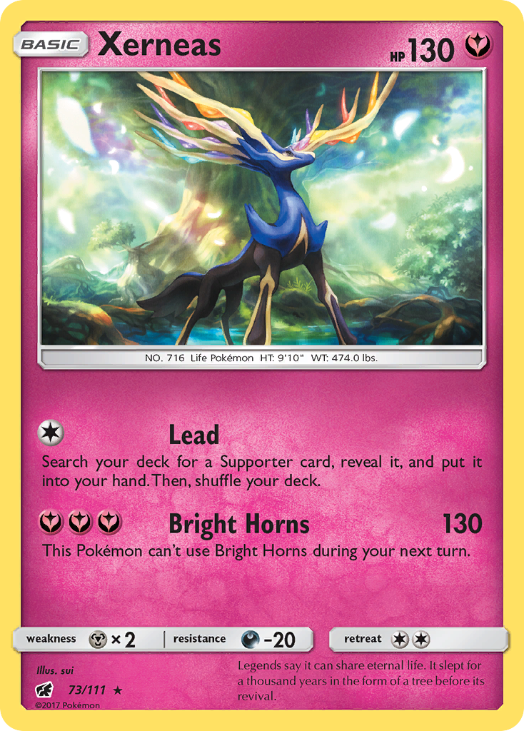 Xerneas (73/111) [Sun & Moon: Crimson Invasion] Reverse Holofoil