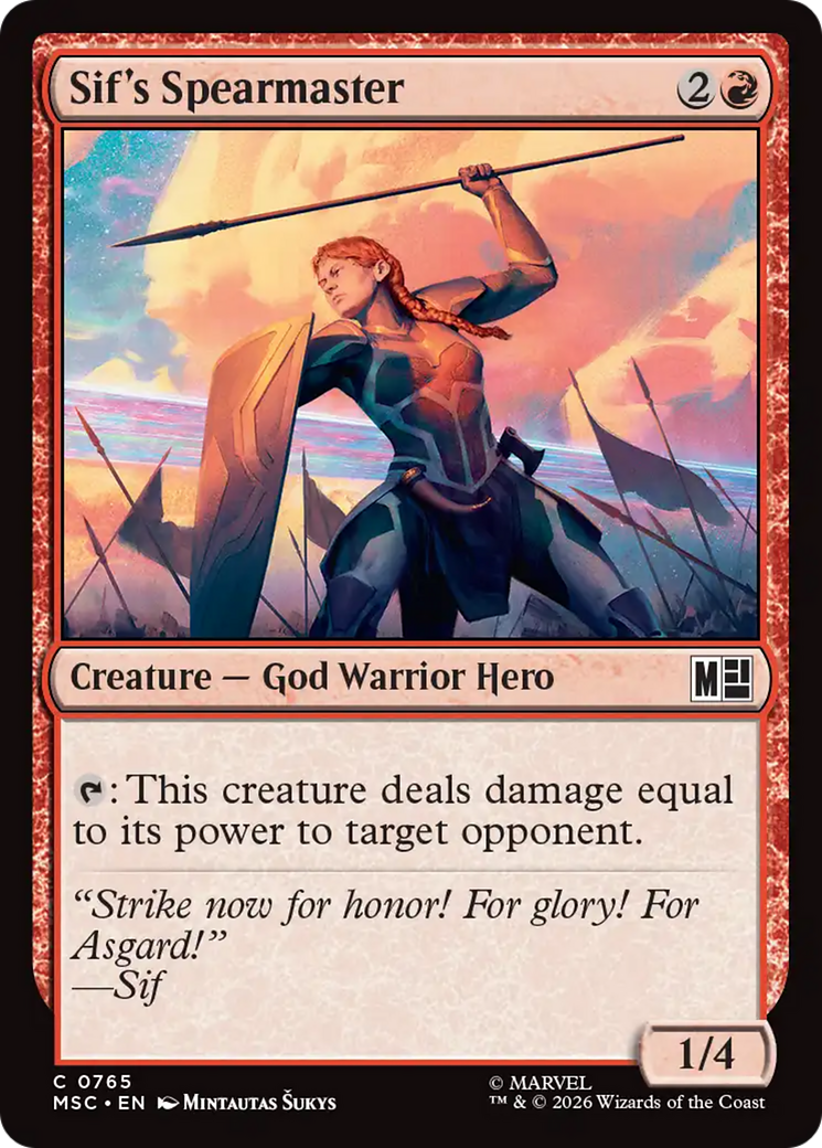 Sif's Spearmaster [Marvel Super Heroes Commander] Foil