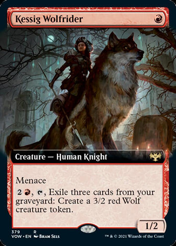 Kessig Wolfrider (Extended Art) [Innistrad: Crimson Vow] Foil