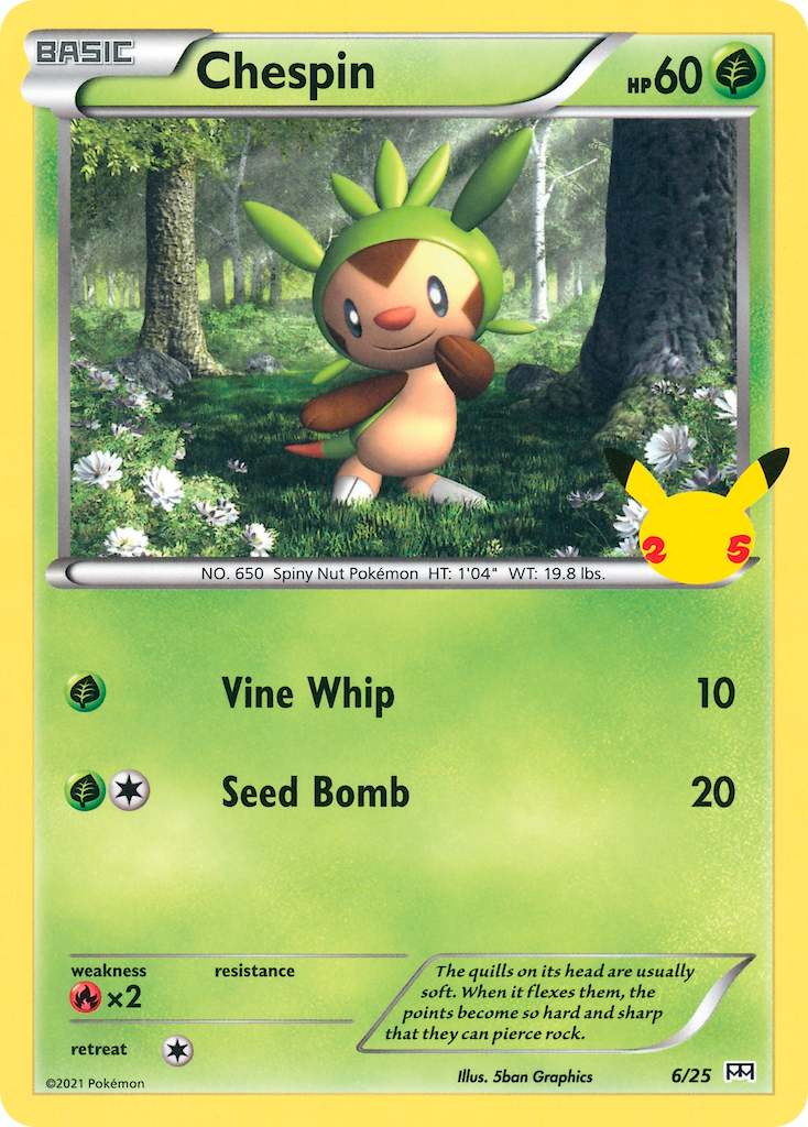 Chespin (6/25) [McDonald's 25th Anniversary] Holofoil