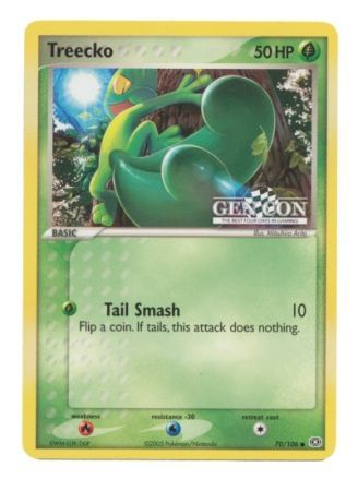 Treecko (70/106) (Gen Con The Best Four Days in Gaming Promo) [EX: Emerald] Holofoil