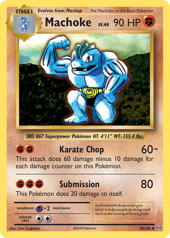Machoke (58/108) [XY: Evolutions] Reverse Holofoil